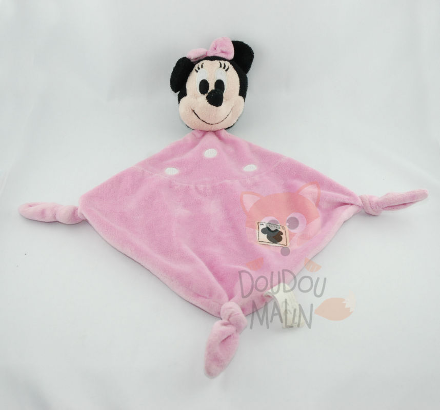  minnie souris plat rose losange 3 noeuds blanc noir 